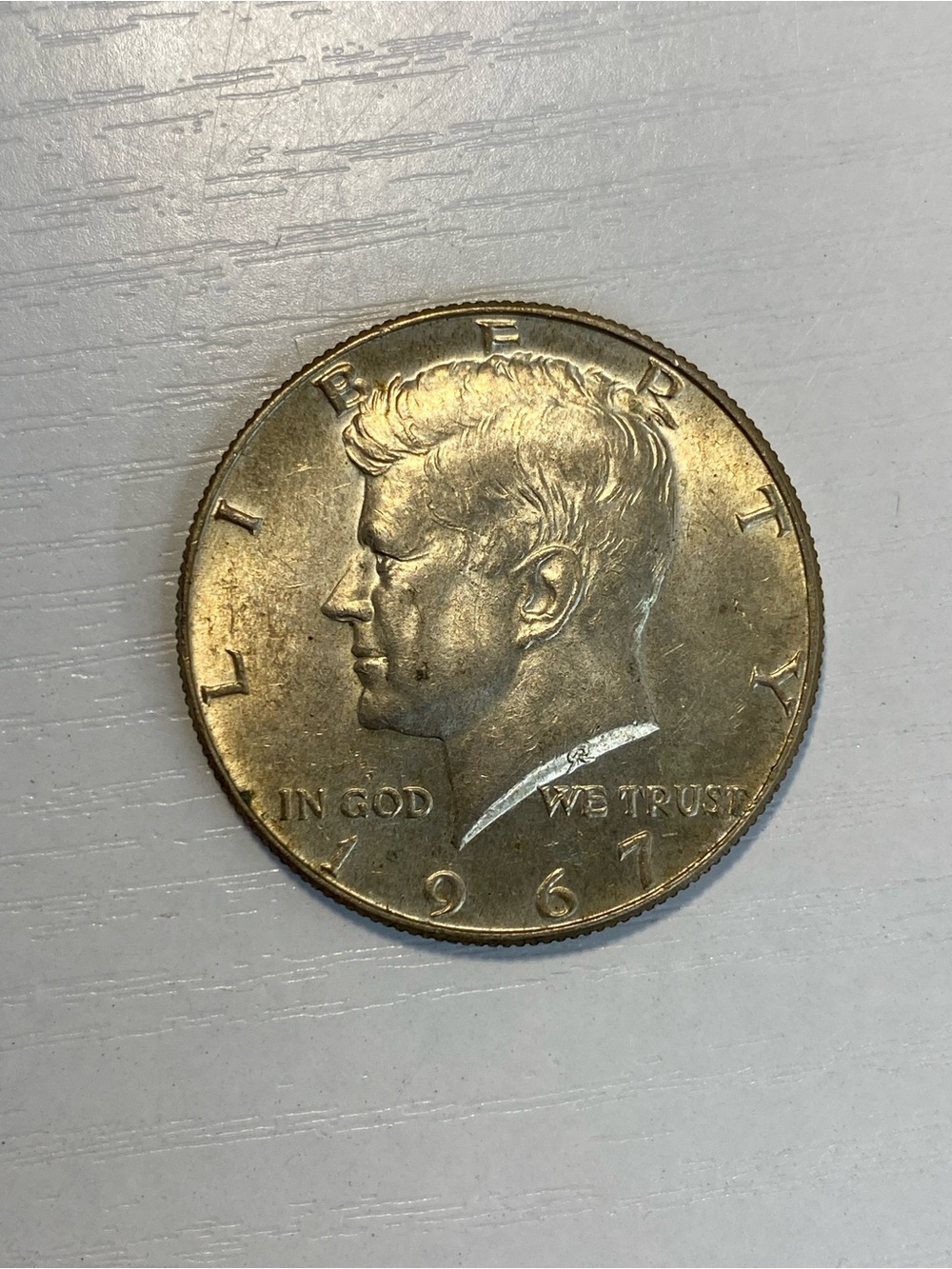 1967 John F. Kennedy Half Dollar Coin